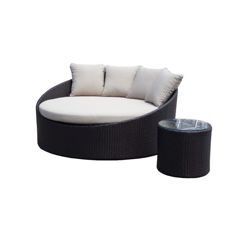 Coolum Outdoor Wicker Round Daybed Without Canopy | Buy Outdoor Day