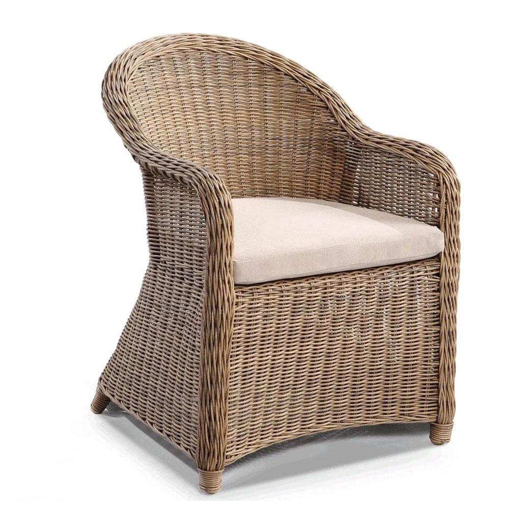 Plantation Full Round Wicker Dining Arm Chair | Buy Outdoor Dining