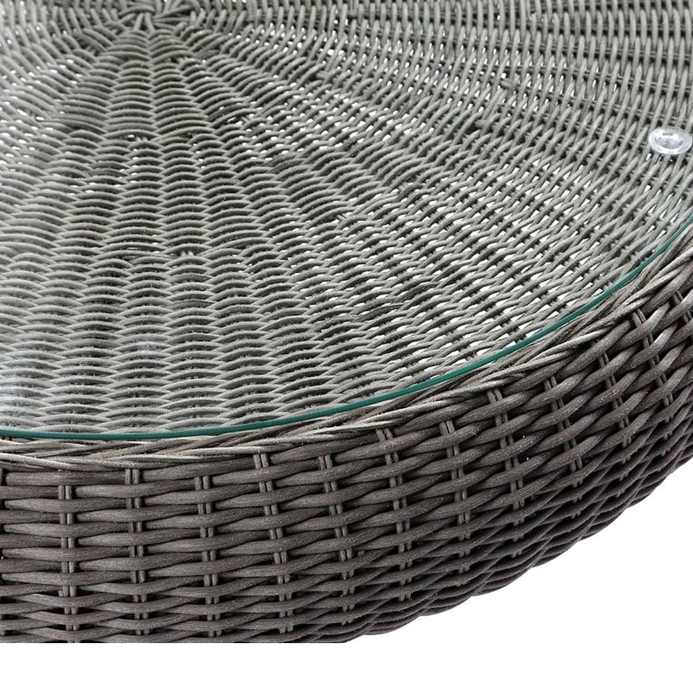 Plantation Hamptons Outdoor Round Wicker Coffee Table - Realyn | Buy