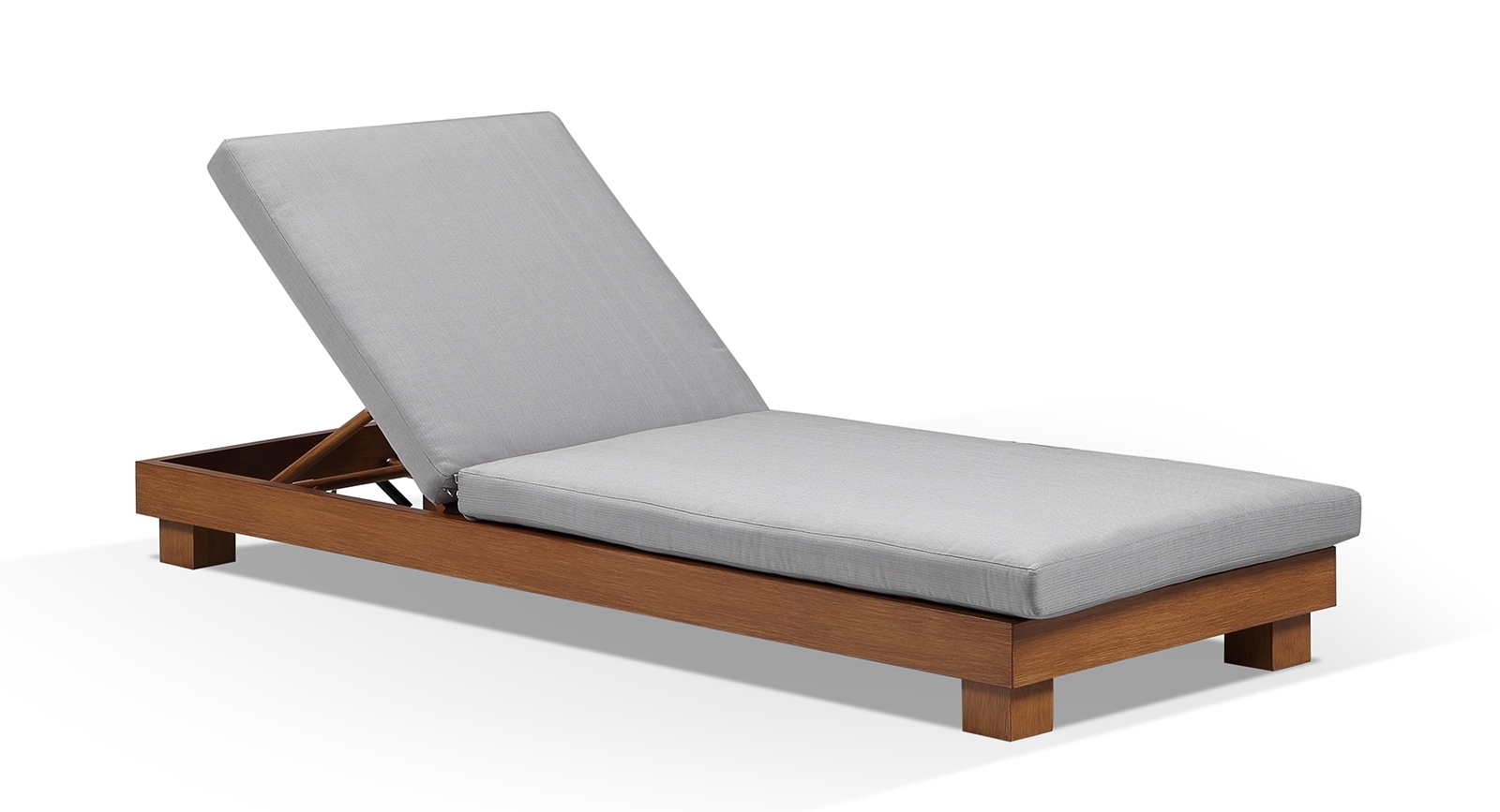 Santorini Aluminium Sun Lounge In Teak Look Finish | Buy Sun Lounges