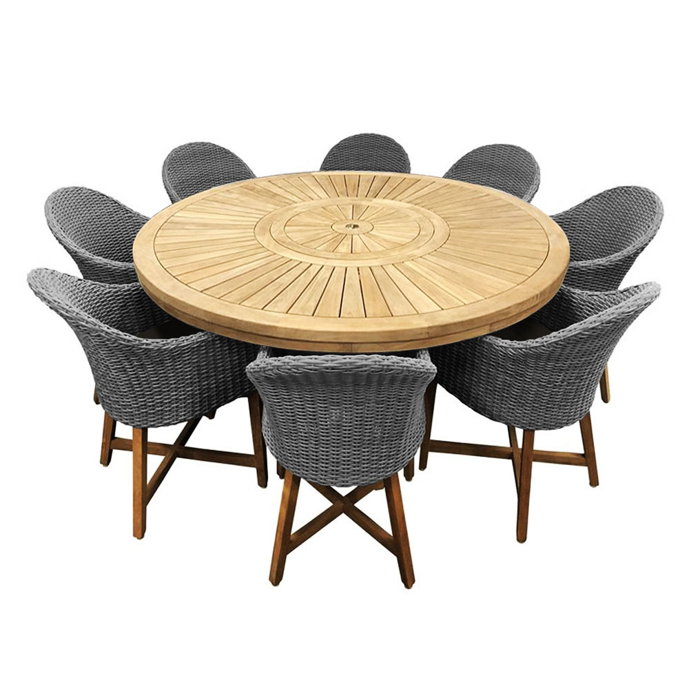Get Solomon 1 8m Round Outdoor Teak Timber Dining Table With Coastal HD Get Wallpaper Solomon 1 8m Round Outdoor Teak Timber Dining Table With Coastal For iPhone