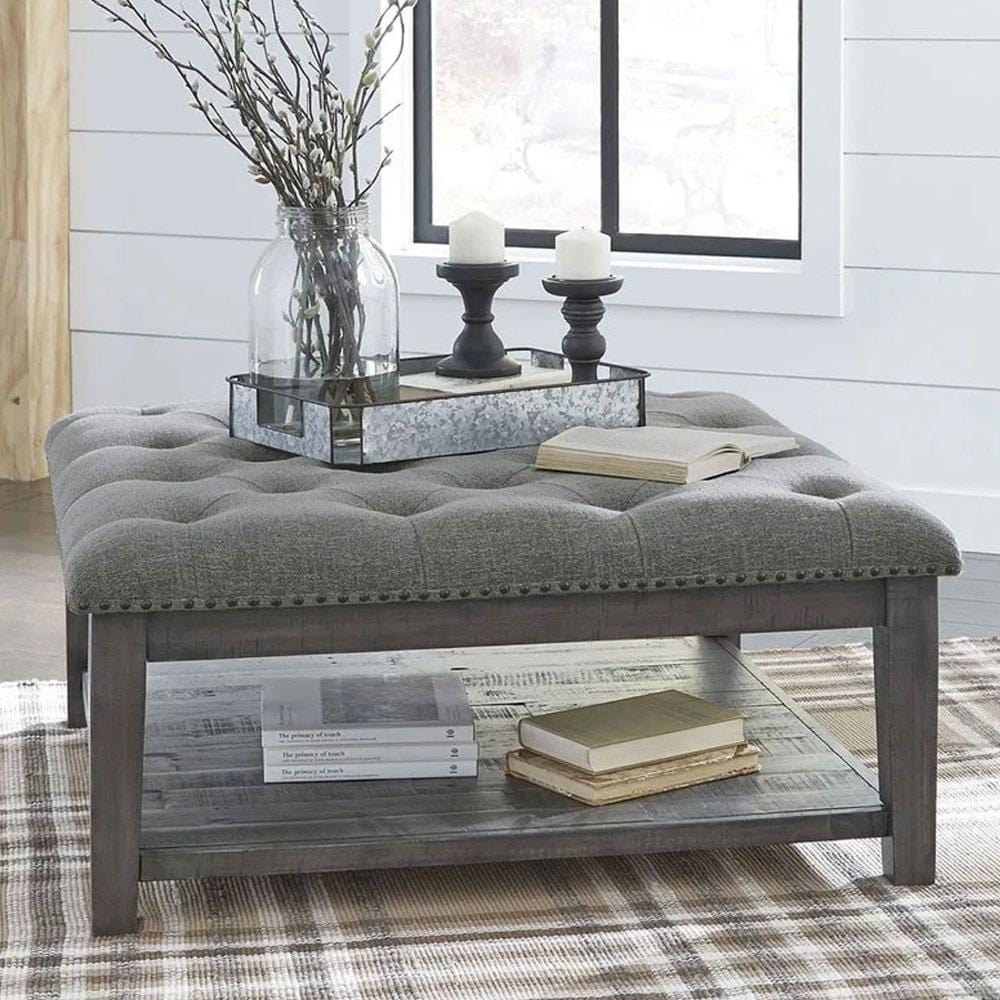 Fabric Coffee Table Ottoman / cocktail ottoman fabric coffee table