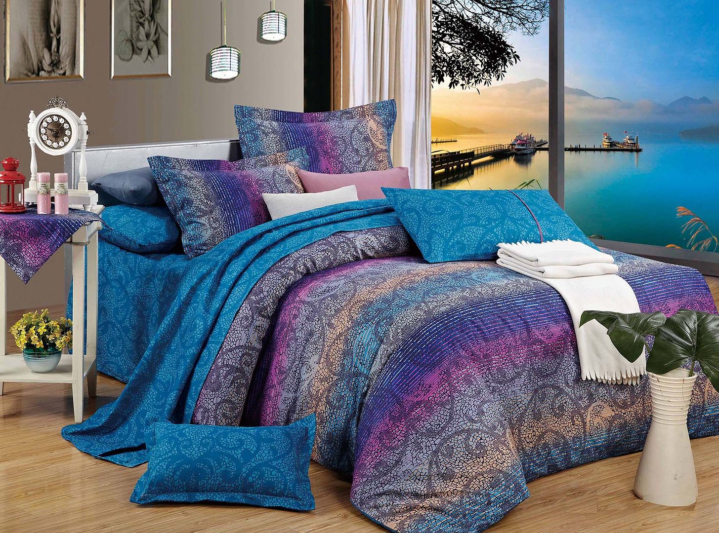 Tanya Quilt/Doona/Duvet Cover Set (Super King Size) Buy Super King