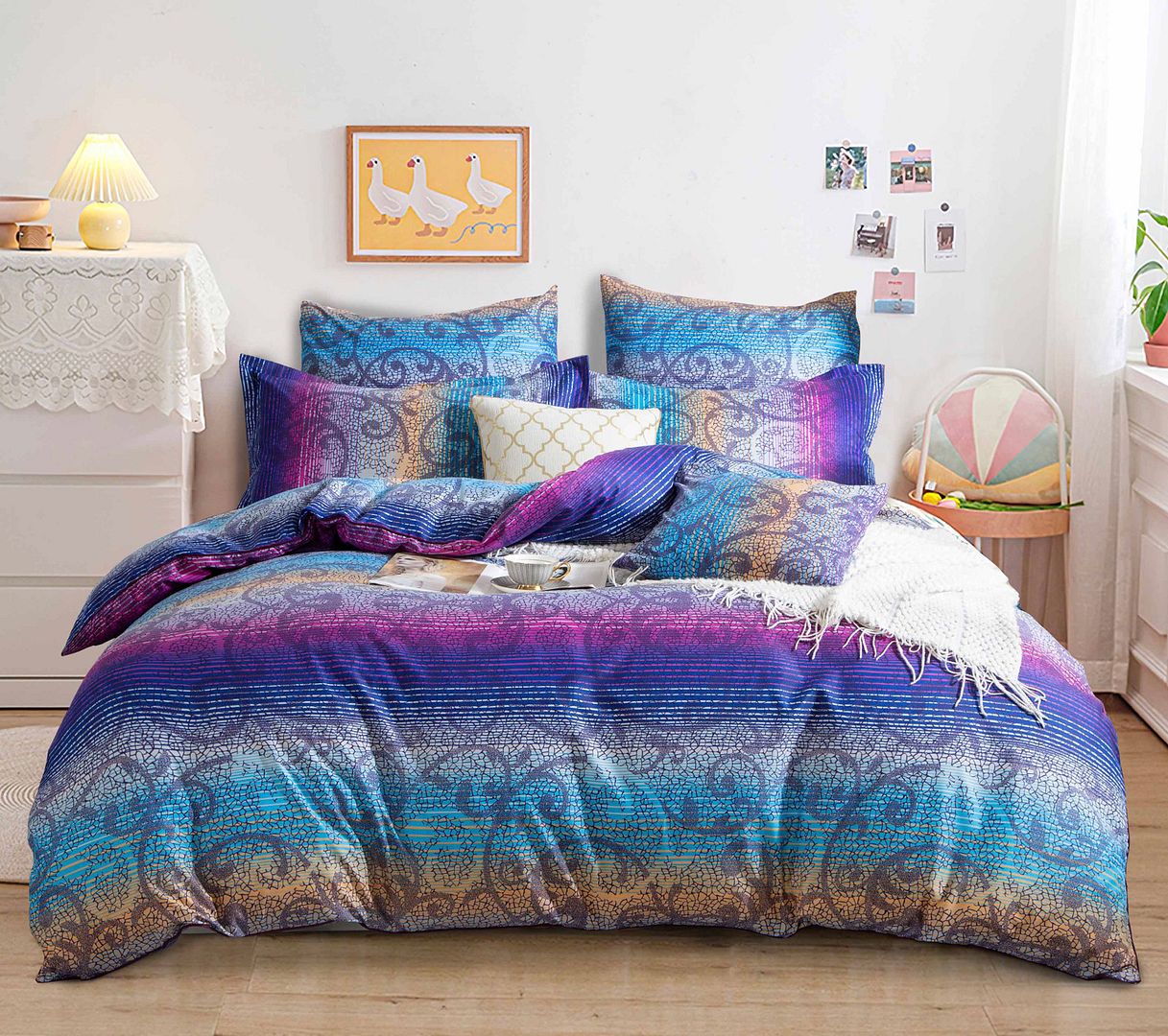 Super King Size Doona Tanya Quilt/Doona/Duvet Cover Set (Super King Size) | Buy Super King