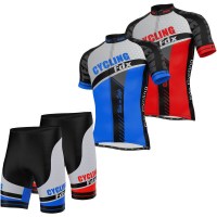 FDX Mens Padded Cycling Shorts & Jersey Tops