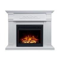 George 2000W Electric Fireplace Mantel Suite - White