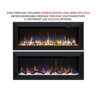 Herman 1500W 45 inch Built-in Recessed Electric Fireplace