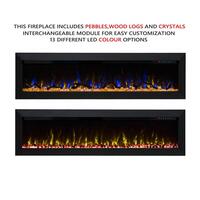 Herman 1500W 60 inch Built-in Recessed Electric Fireplace