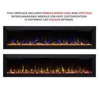 Herman 1500W 72 inch Built-in Recessed Electric Fireplace