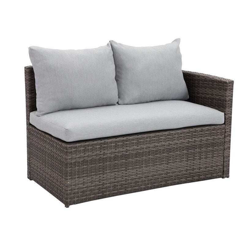 Light Grey Wicker Outdoor Furniture - Draw-fDraw