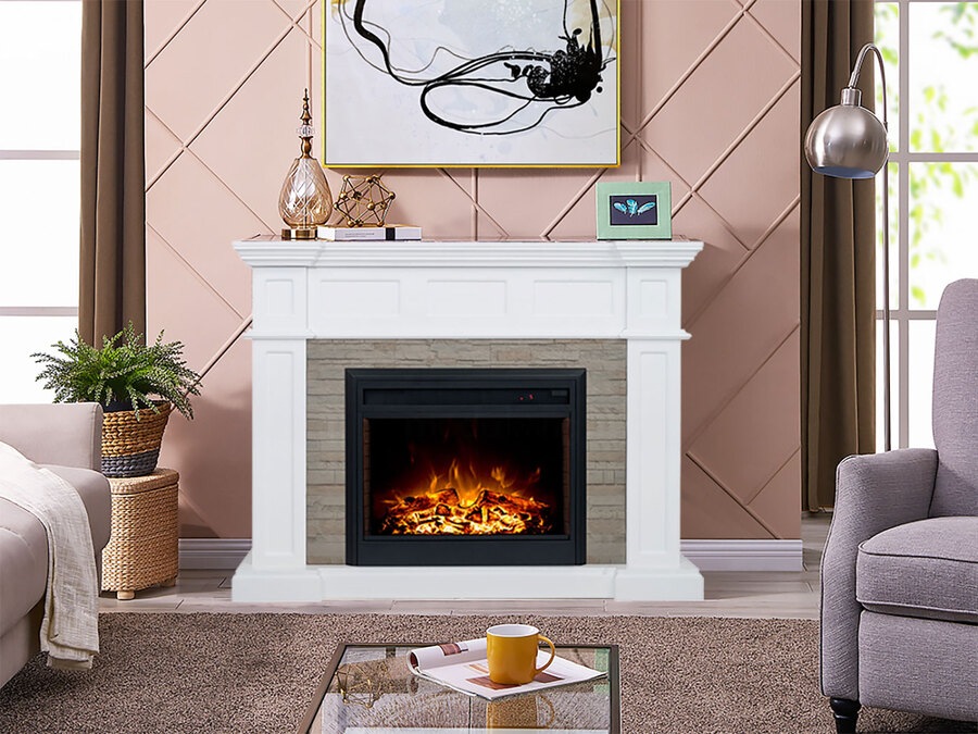 Hudson 2000w Electric Fireplace Heater Mantel Suite White Buy
