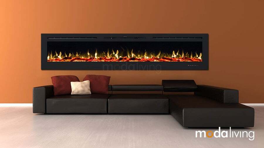 Provence 1500w 100 Inch Recessed Wall Mounted Electric Fireplace Provence 1500w 100 Inch Recessed Wall