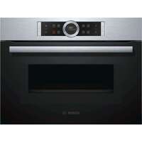 Bosch 60cm Series 8 45L Combi Microwave Electric Wall Oven CMG633BS1B