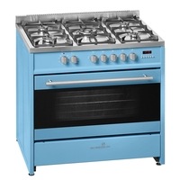 Scandium 90cm 121L Pale Blue Dual Fuel Freestanding Oven/Stove SCU900PB