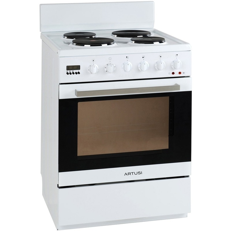 Artusi 60cm Electric Freestanding Oven/Stove AFE607W Buy Ovens 1175629
