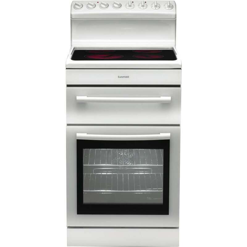 Euromaid 54cm Electric Ceramic Freestanding Oven/Stove R54CW Buy