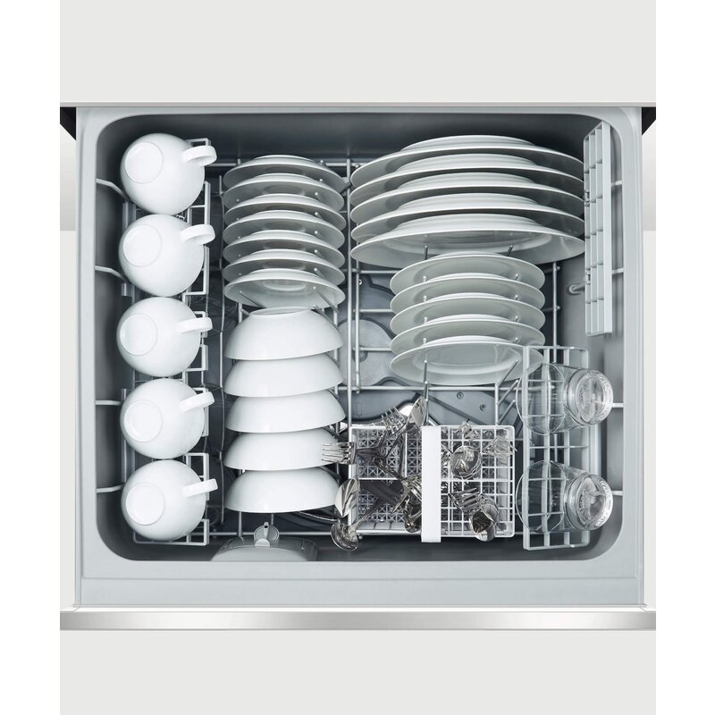 Fisher & Paykel 60cm White BuiltIn Double DishDrawer