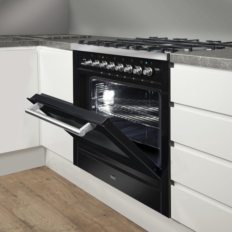 ILVE 90cm Black Freestanding Dual Fuel Oven/Stove NT96WMP/BK Buy