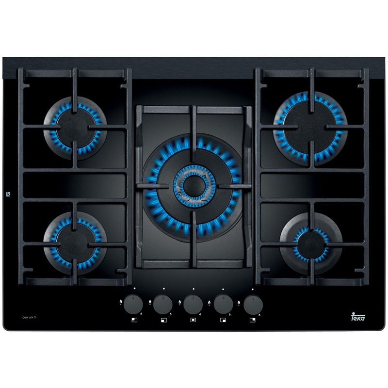 Teka 70cm Black Ceramic Glass Gas Cooktop CGWLUX705 Buy Gas Cooktops