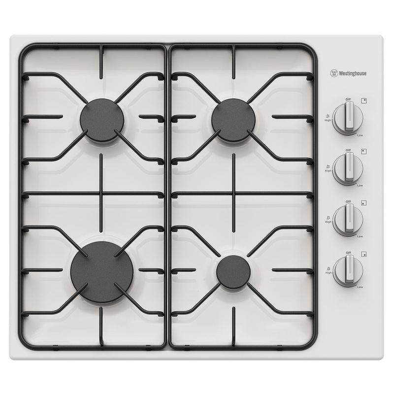 Westinghouse 60cm White Enamel Gas Cooktop WHG640WC Buy Gas Cooktops