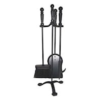 3 Piece Firetool Set with Stand