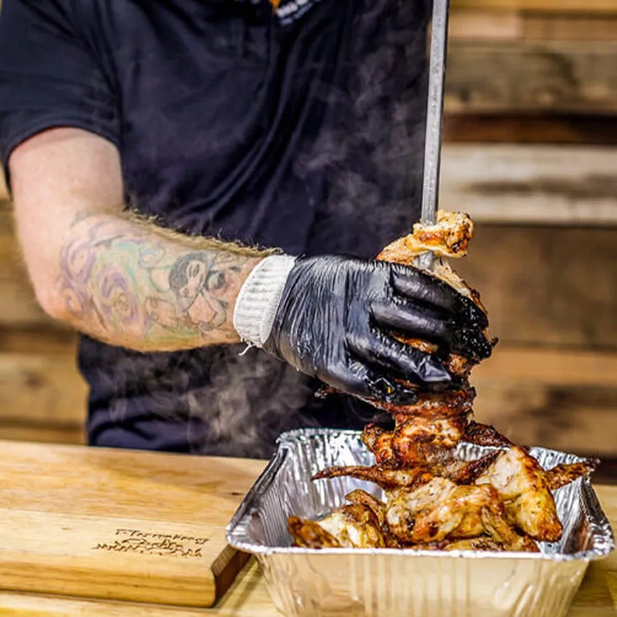 Extra Large Black Nitrile Gloves 100 pack Buy Barbecue Accessories