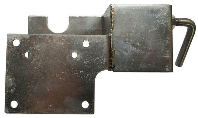 Rotisserie Bracket Kit Iron BBQ Grill Accessory Adjustable Height Sturdy Construction