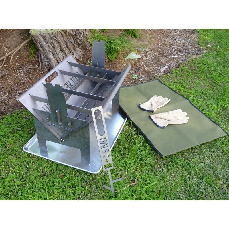 The Wedge Fire Pit Camp Cooker Set Buy Camping Barbeques