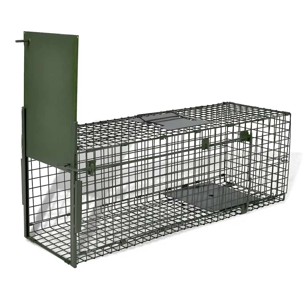 Vidaxl Life Trap 1 Door Steel 80cm Humane Possum Cage Live Animal