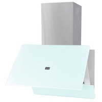 vidaXL Range Hood Tempered Glass White 600mm 3 Speed Exhaust Fan Touch Panel