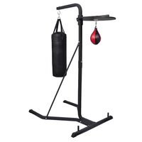 vidaXL Box Stand 2 Way Standing Boxing Punching Kick Bag Home Gym Exercise