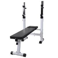 vidaXL Weight Bench Adjustable Fitness Home Multi Gym Flat Incline Squat Rack