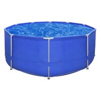 vidaXL Swimming Pool Steel Frame Round 367x122cm Above Ground Outdoor Spa