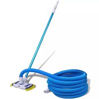 vidaXL Pool Cleaning Tool with Telescopic Pole and Hose Vacuum Sweep Broom