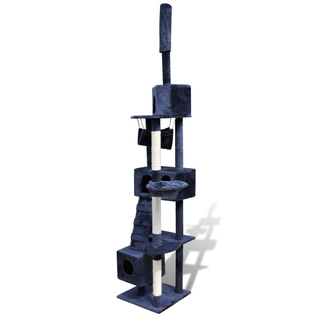 Cat Tree Furniture Scratcher Poles Gym Multi Level Blue ...