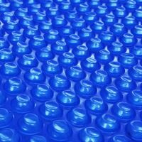 vidaXL Floating Round PE Solar Pool Film 300cm Blue Bubble Padding Cover Sheet
