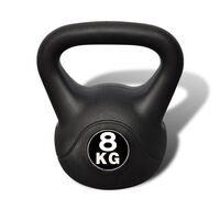 vidaXL Kettlebell 8kg Concrete Weight Fitness Home Gym Exercise Dumbbell