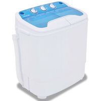 vidaXL Mini Washing Machine Twin Tub 5.6kg Cloth Washer Laundry Appliance
