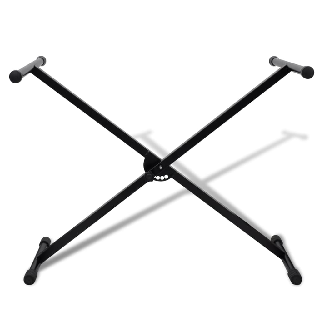 vidaXL Adjustable Keyboard Stand and Stool Set Chair Seat Music Piano