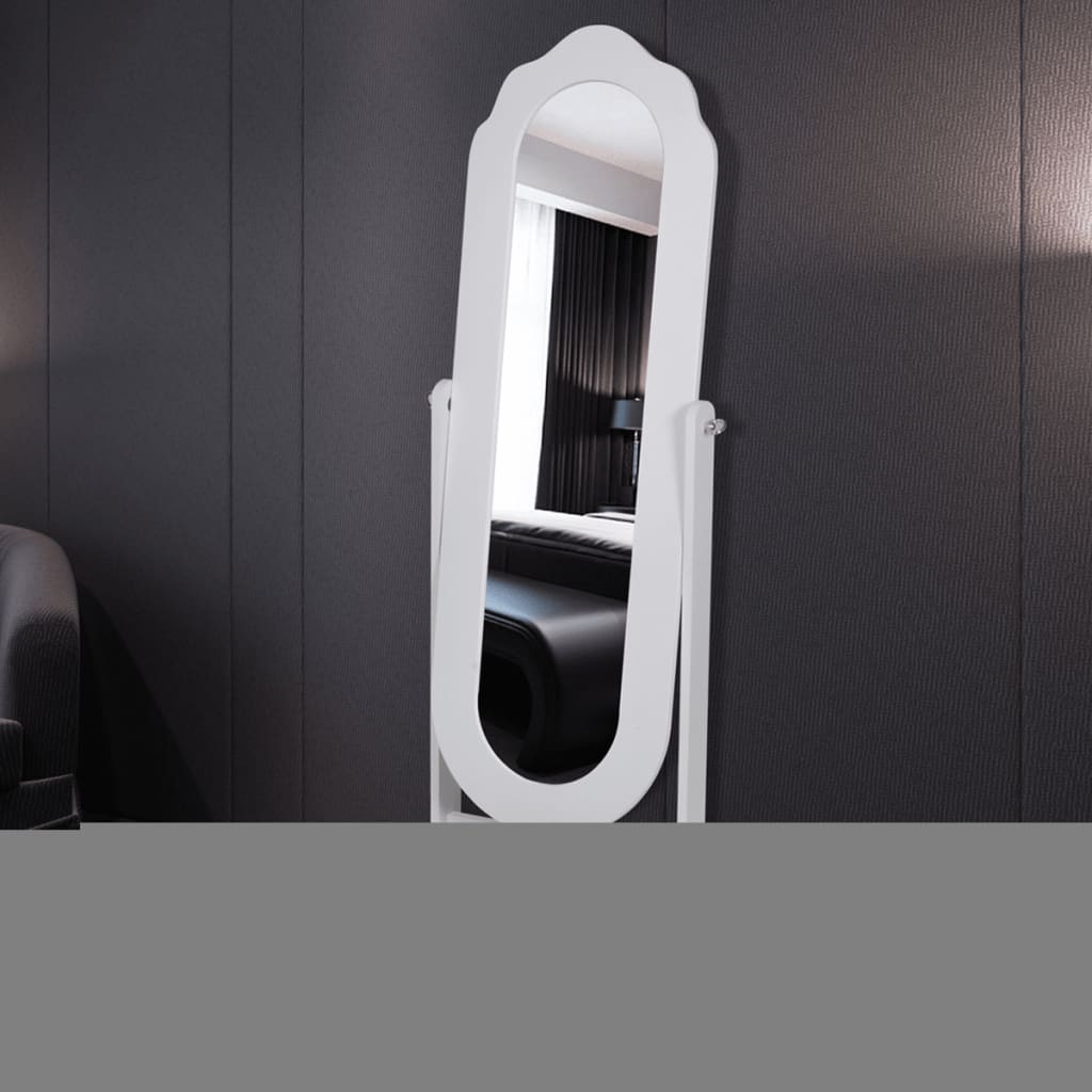 Full Length Dressing Mirror Free Standing White 164cm Freestanding Wooden Floor Buy Floor