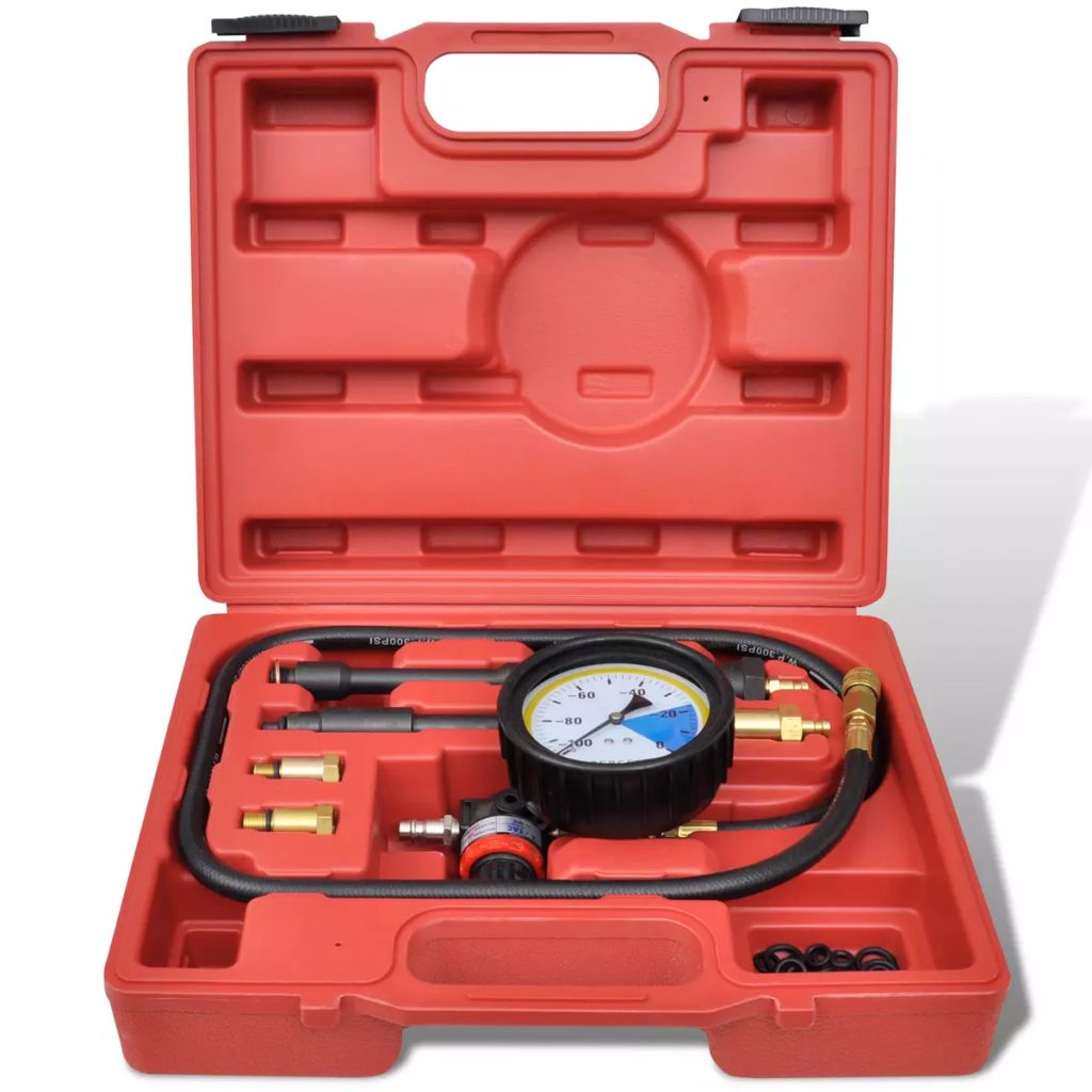 Fuel Engine Pressure Gauge Tester Kit Diesel Petrol Car ...
