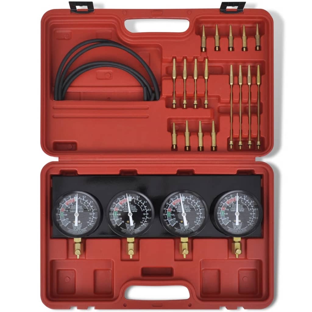 Auto Pro Fuel Vacuum Carburetor Synchronizer carb sync Gauge Set Kit Rubber Hose Buy Engine