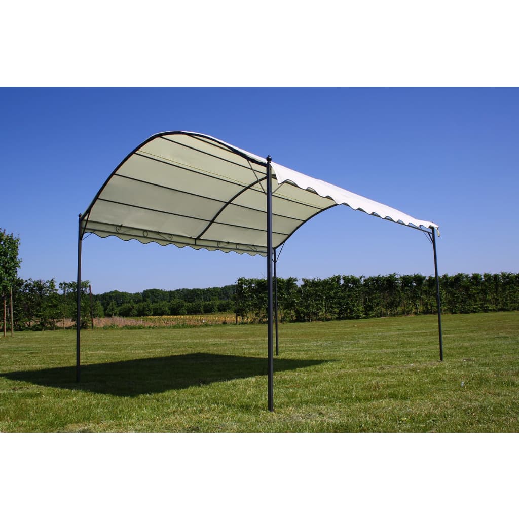 vidaXL Gazebo Fabric Cream White 4x3x2.6cm Patio Pavilion Tent Canopy ...