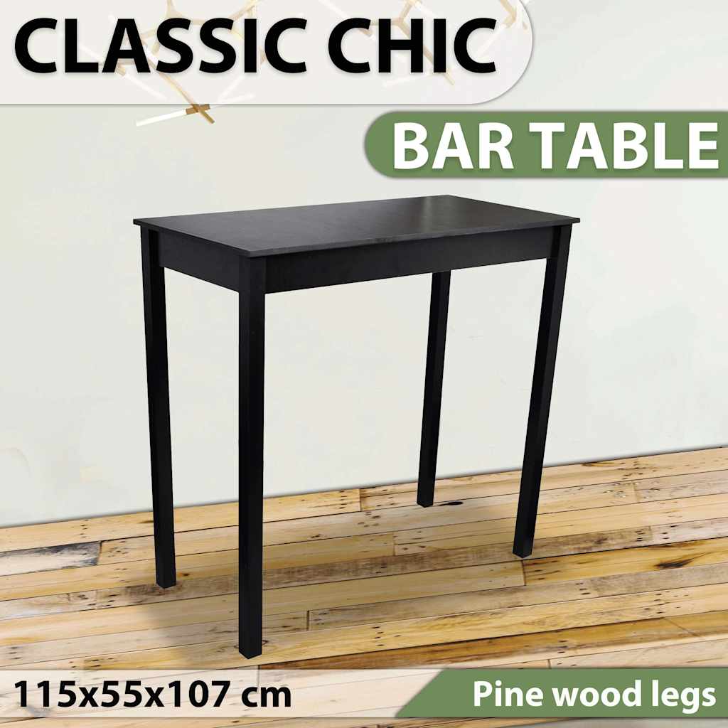 New High Bar Side Table Dining Coffee Kitchen Mdf Bedside Outdoor 115x55x107cm Buy Bar Tables Sets 8718475845683