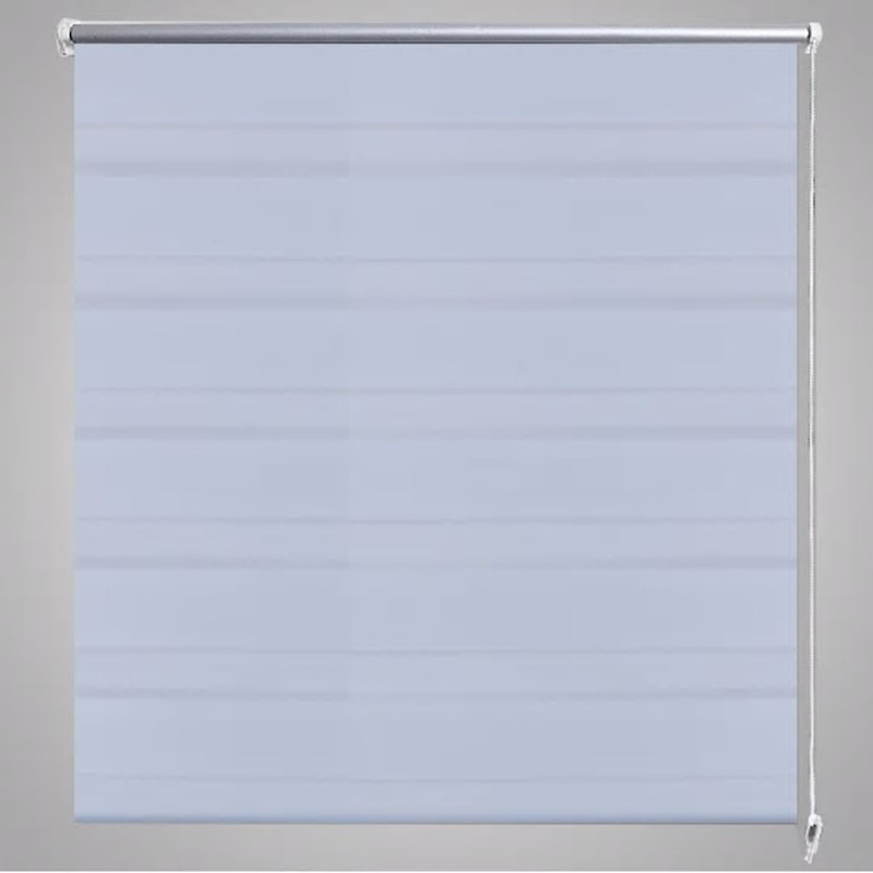 Modern Zebra Double Roller Blinds Commercial Home White 120x175cm