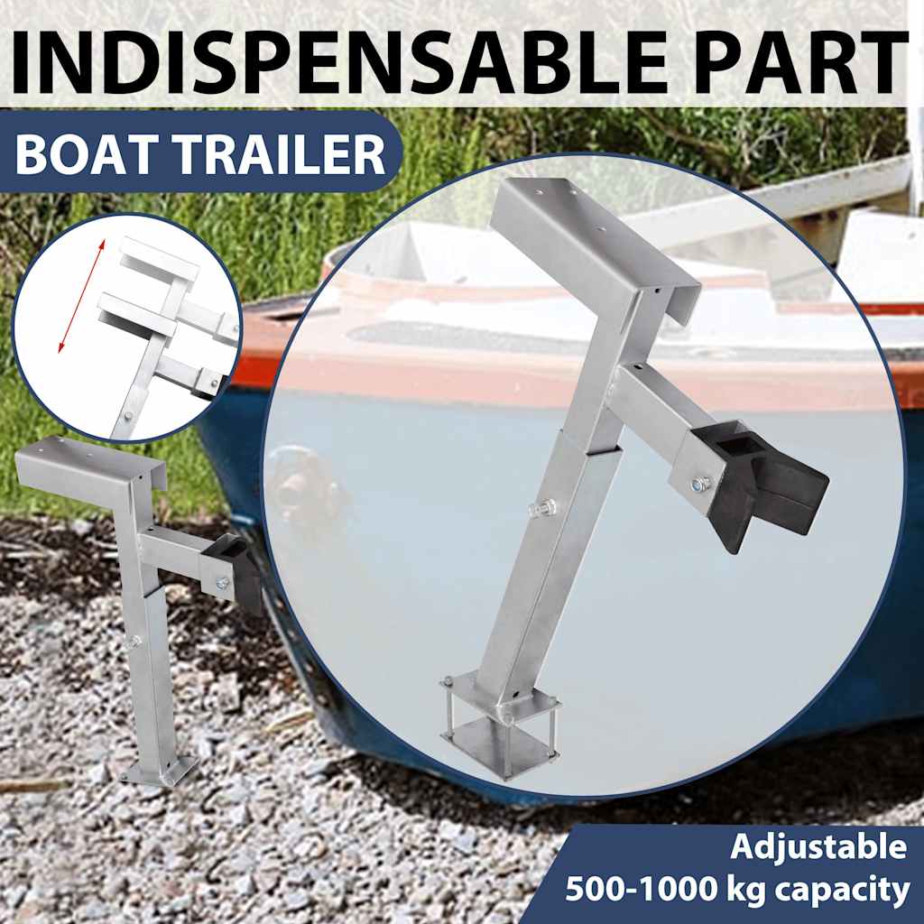 vidaXL Boat Trailer Winch Stand Bow Support Mount Bracket Steel 500