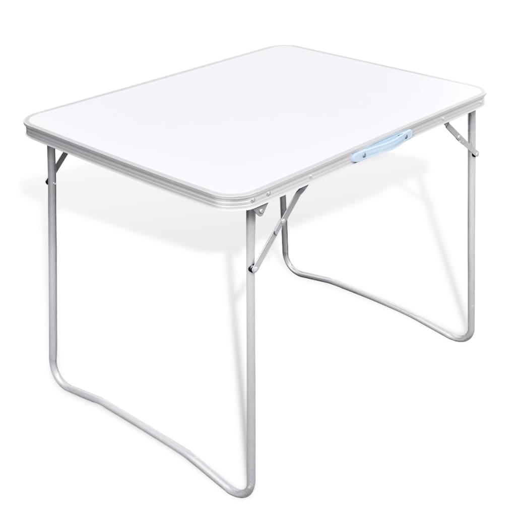 New Outdoor Camping Table 80x60cm Folding Picnic Aluminium MDF Garden BBQ Party Buy Camping