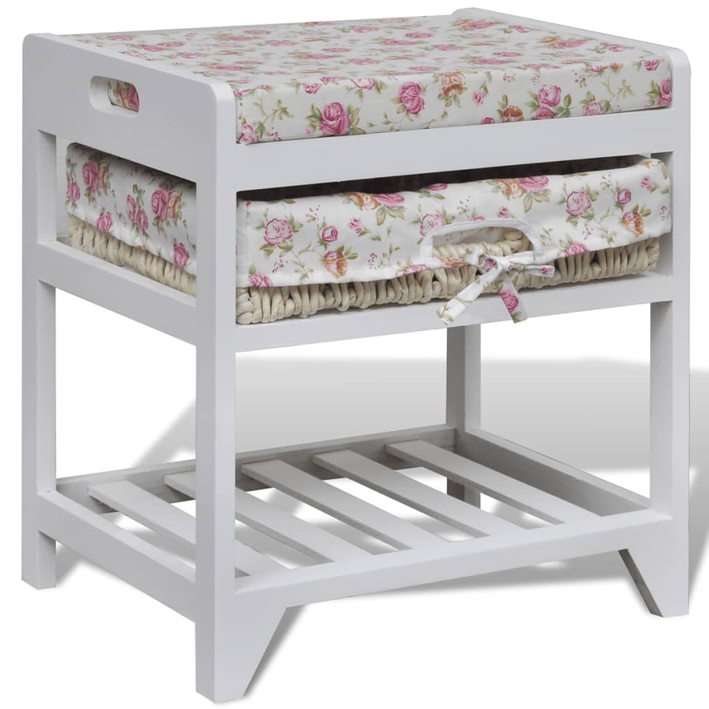 New Wood Bench Seat Shoe Rack Organiser Storage Basket Cabinet