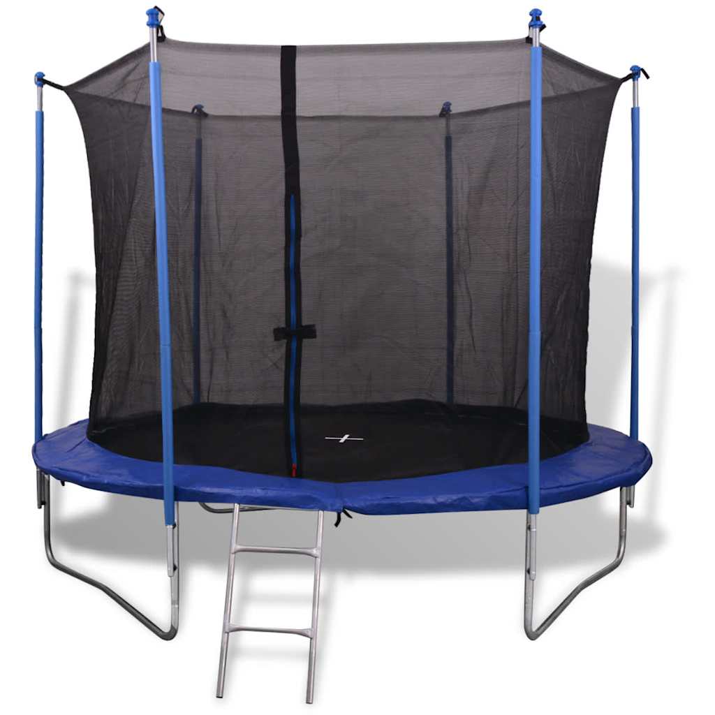 vidaXL 10FT Round Trampoline Safety Net Enclosure Pad Rain Cover Ladder