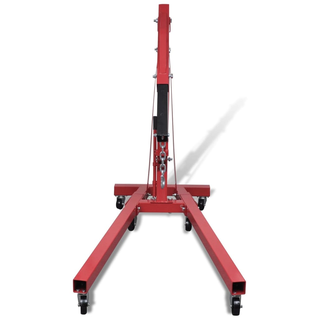 vidaXL 2Ton Folding Engine Crane Stand Mobile Garage Hoist Lifter